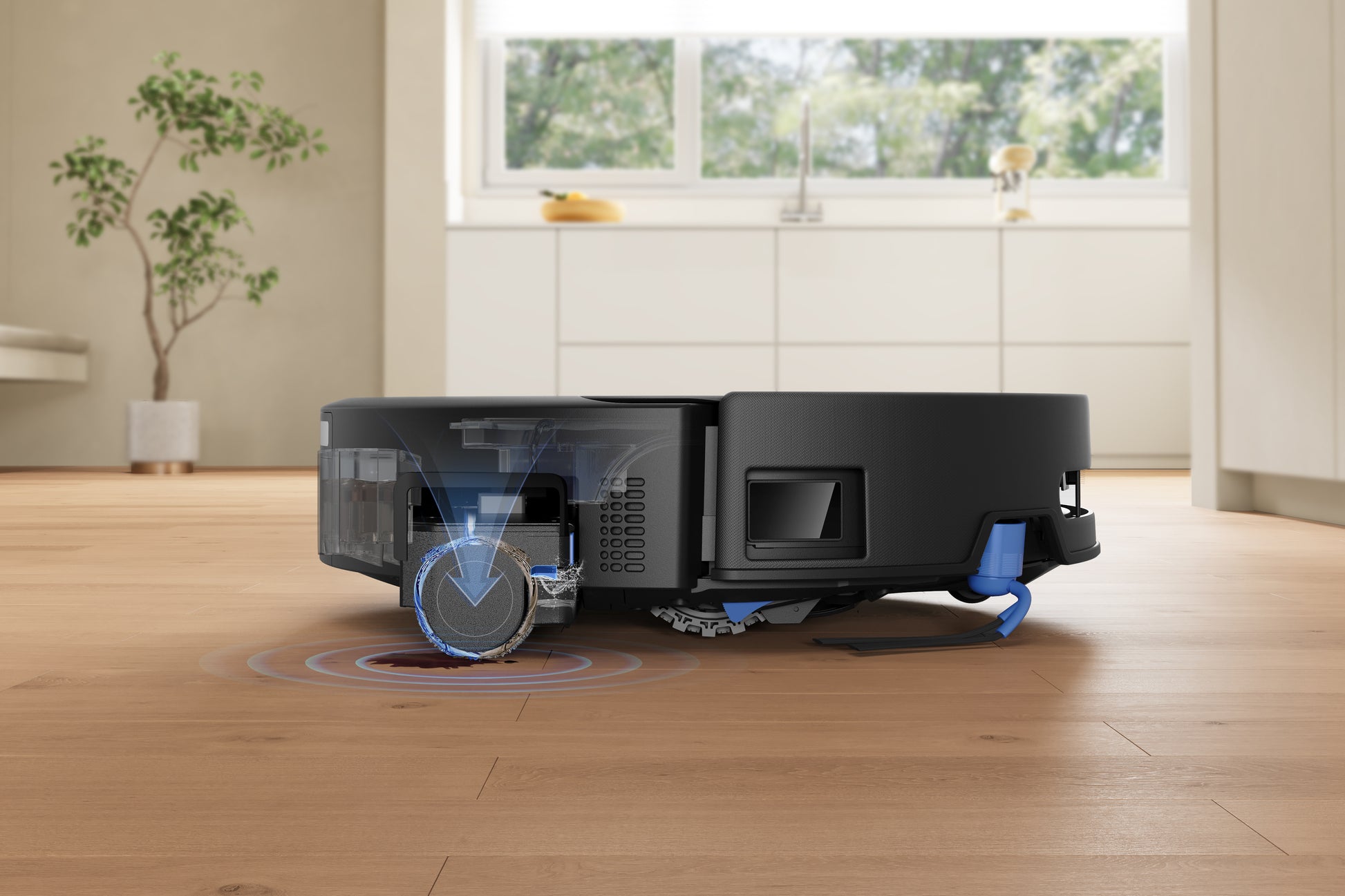 Ecovacs Deebot T90 PRO OMNI Saugroboter mit Absaugstation und Wischfunktion – 30000 Pa, 350 min, Höhe 98 mm