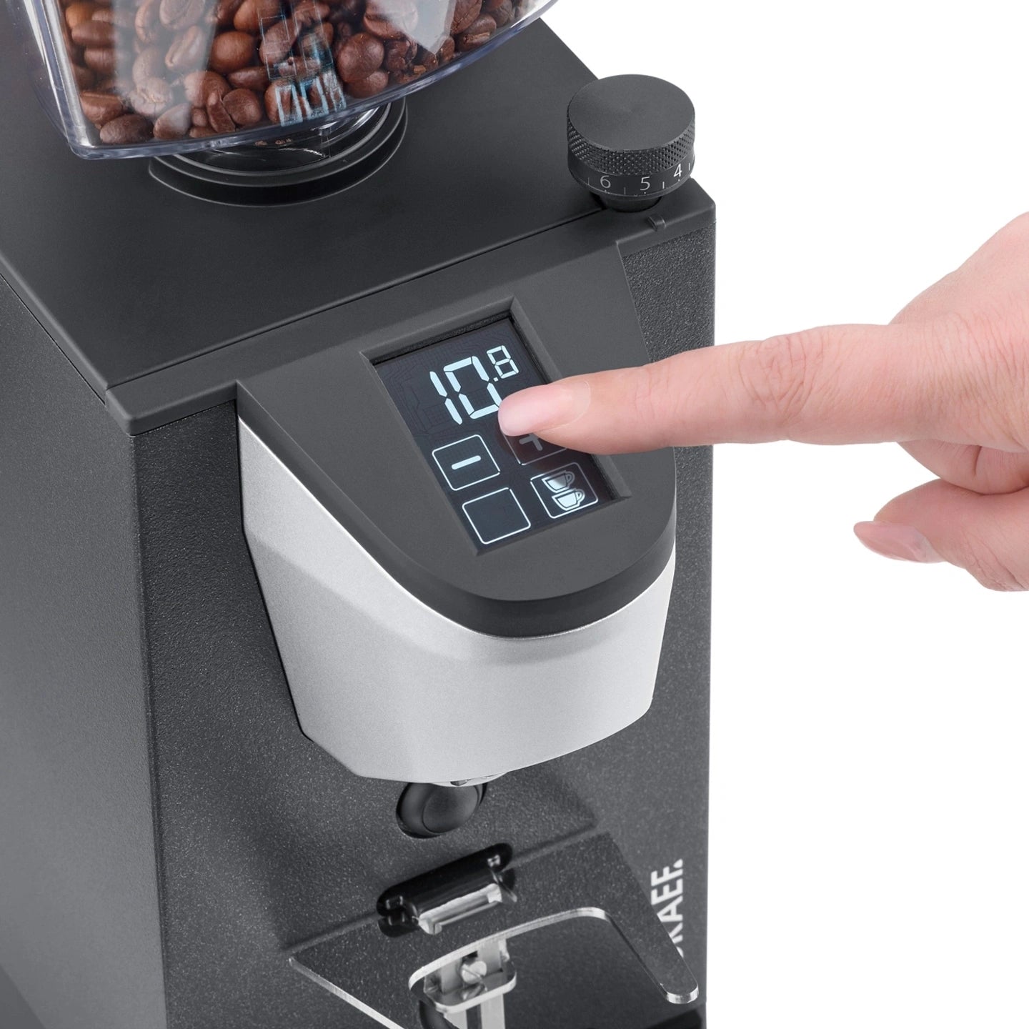 Graef Kaffeemühle KM 733.CM1116.00 – 220 g, Scheibenmahlwerk, 310 W – Grau