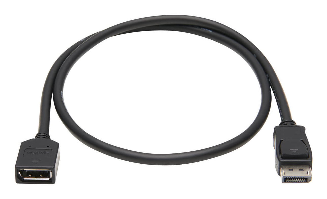 Eaton DisplayPort M–F Verlängerungskabel – 0,91 m, DP 2,2, 4K/60 Hz, HDCP, Verriegelung