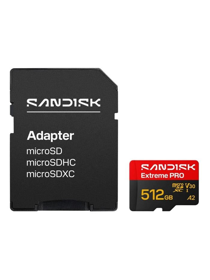 SanDisk Extreme Pro microSDXC 512 GB – UHS-I, 250/170 MB/s