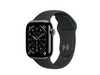 Apple Watch S11 – Smartwatch – 42 mm, LTE, OLED, 50 m, Slate Titanium, Bandgrösse S/M, Sportarmband