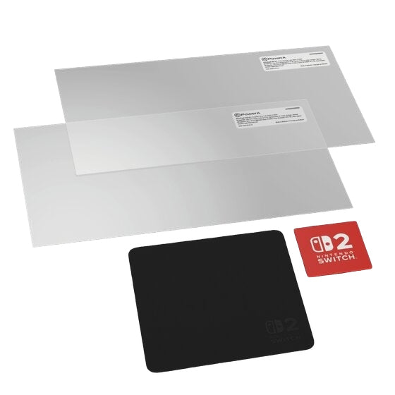 PowerA Displayschutzfolie für Nintendo Switch 2 – 2er-Pack, Transparent