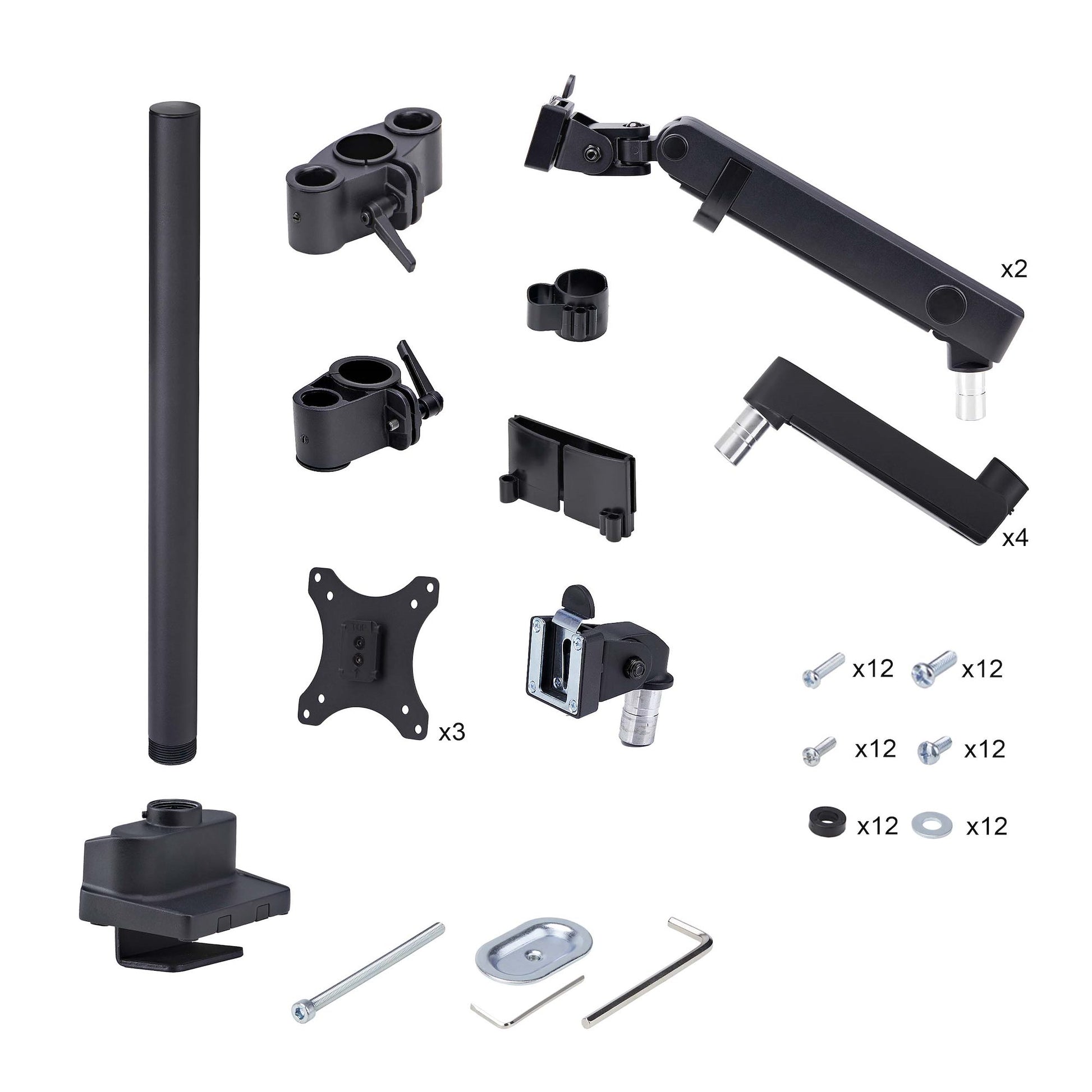 StarTech.com Monitorarm Tischhalterung – 3 Monitore – bis 27" – VESA 75×75/100×100 mm