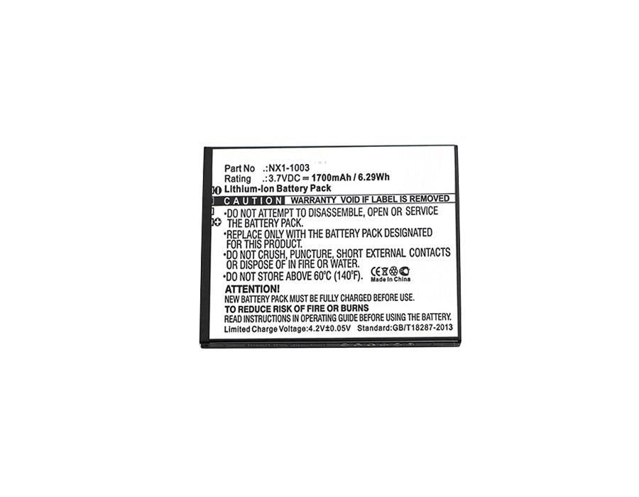 CoreParts Ersatzakku 1700 mAh – für Nautiz X1 – Li‑Ion
