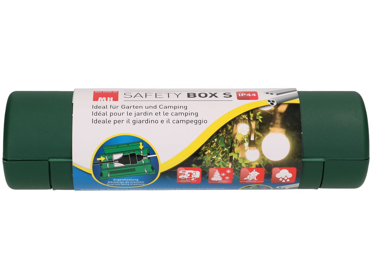 Max Hauri AG Max Hauri Safety Box S Aussen-Kabelbox, 200×64×52 mm, IP44, Aussenbereich – Grün
