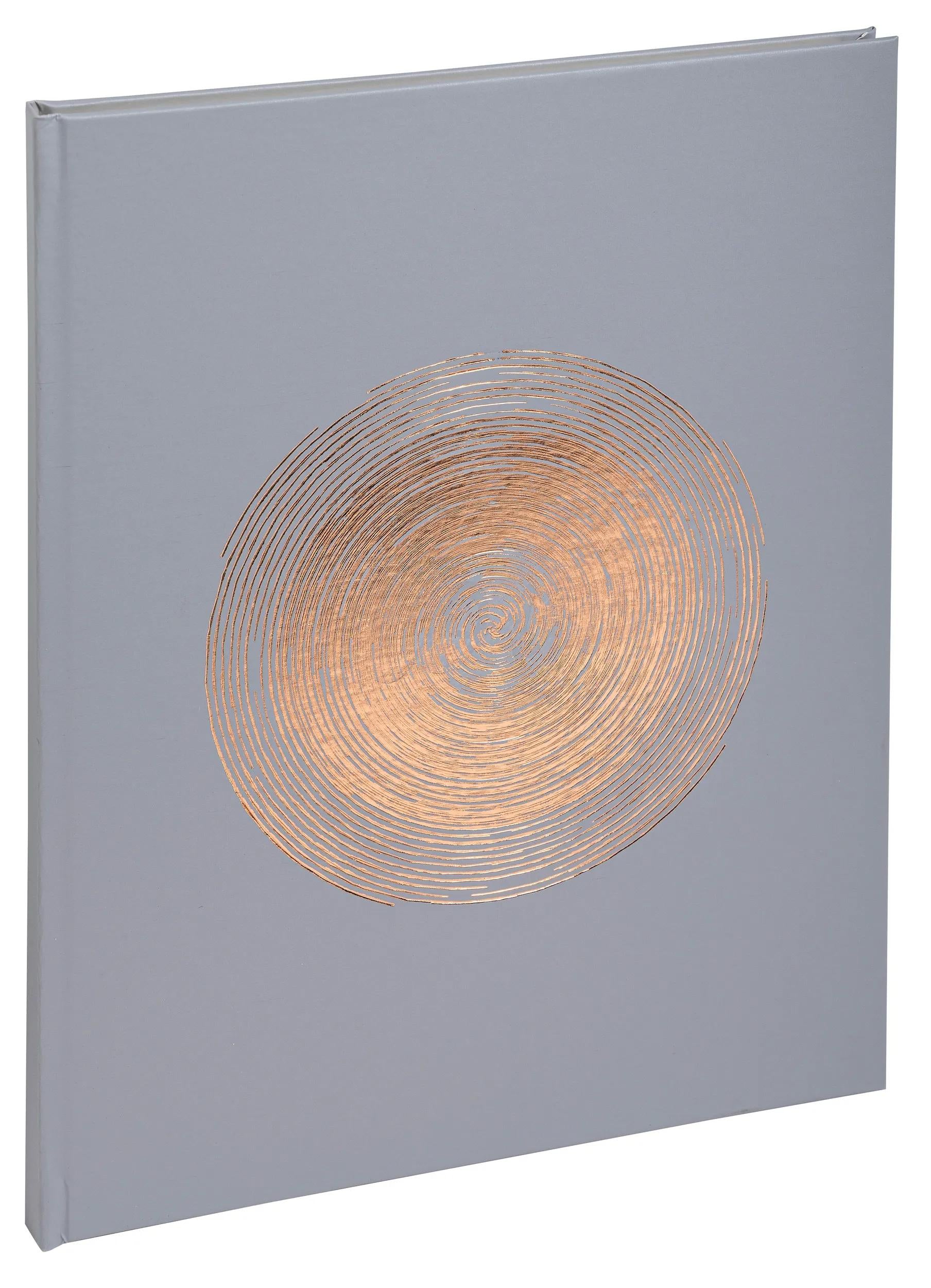 Exacompta Gästebuch Ellipse Unendlichkeit – 100 Seiten – 220 × 270 mm – Hardcover, Gold