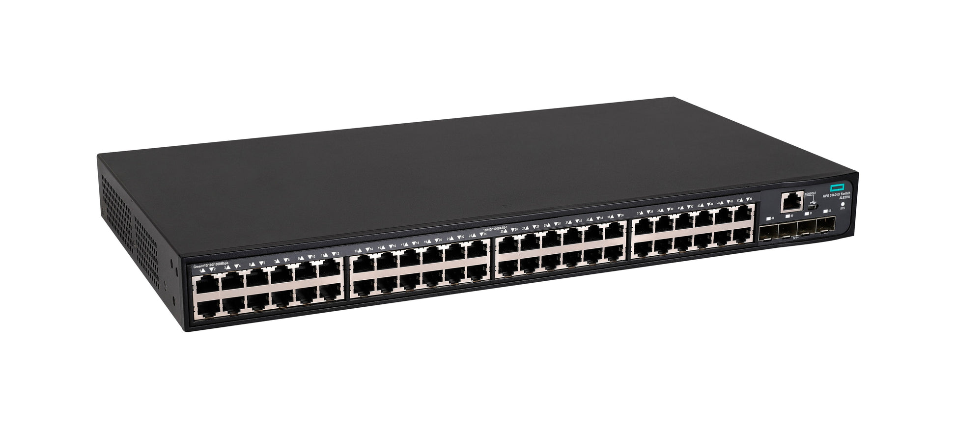 HPE 5140 EI – Managed Switch – 48×GbE, 4×SFP+, L3, 1U