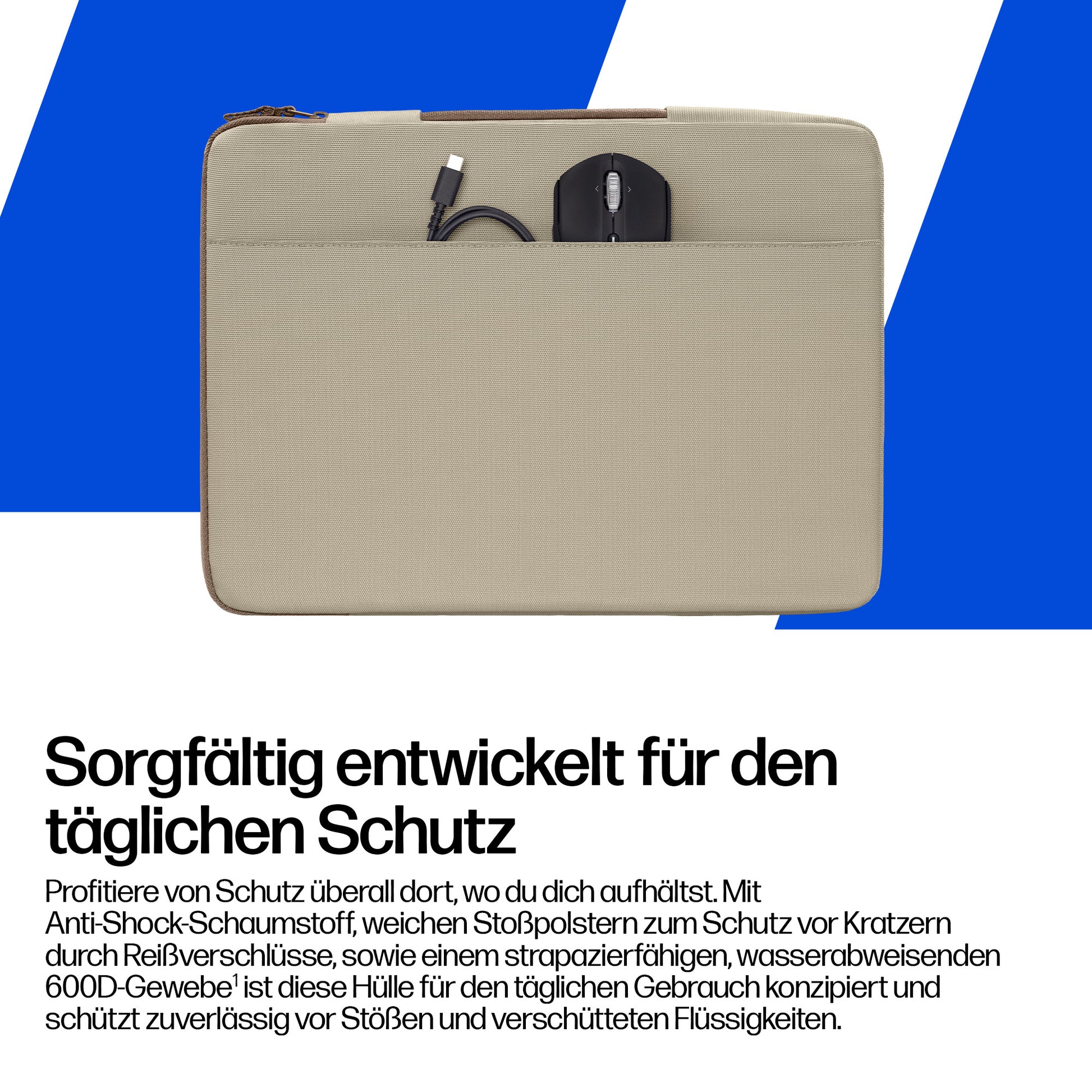 HP Notebook-Schutzhülle bis 14" – Latte Taupe