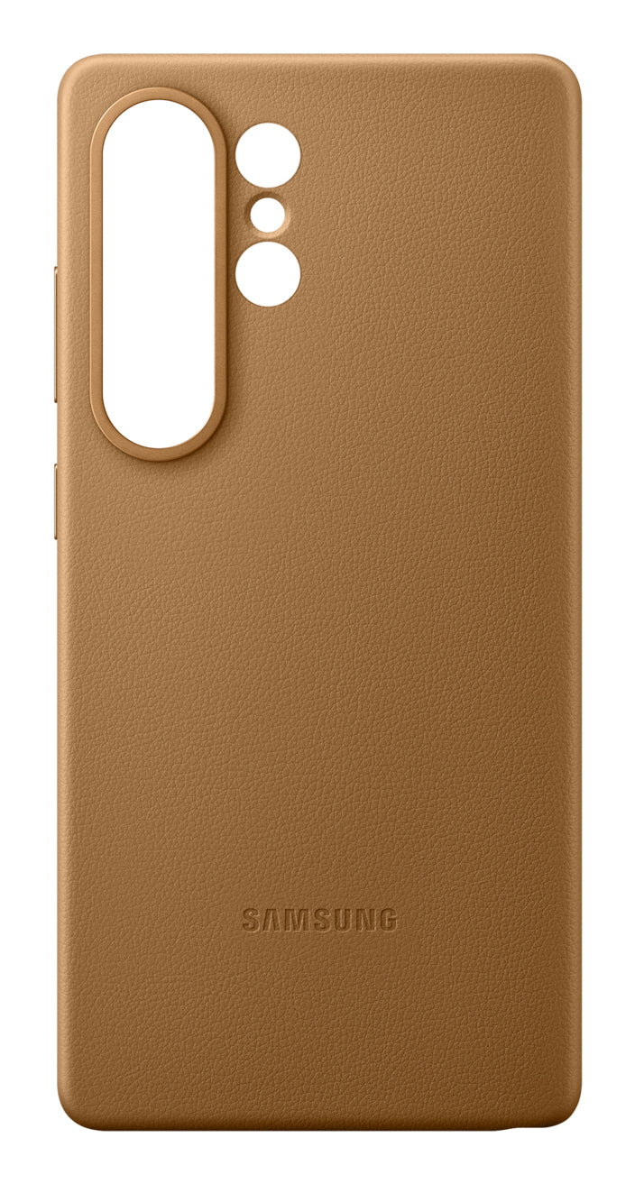 Samsung Backcover – für Samsung Galaxy S25 Ultra – braun/gold – Leder