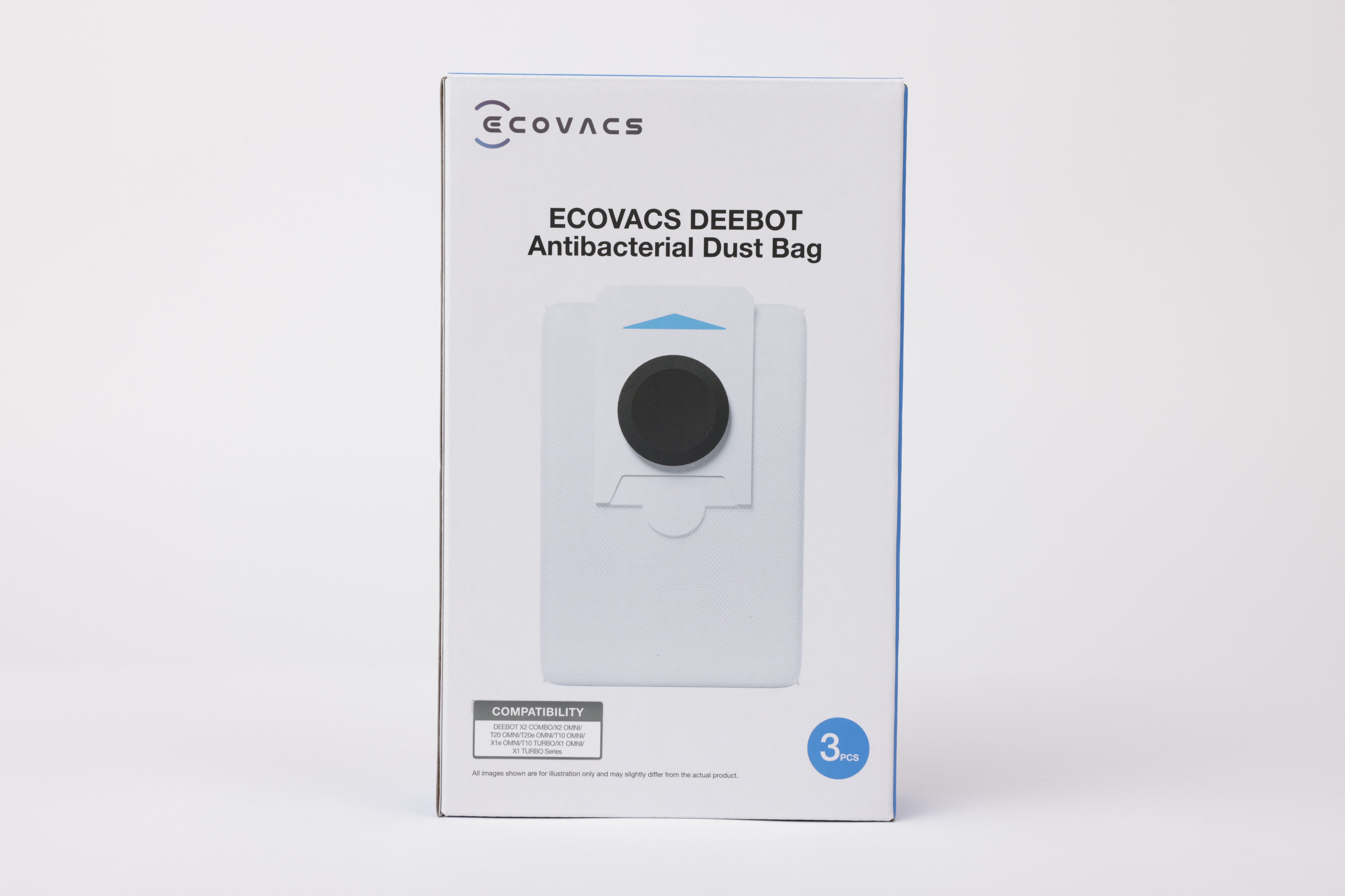 Ecovacs Staubbeutel All-in-One-Station – 3 Stück, 3 l, für Deebot X2 OMNI/T30S COMBO