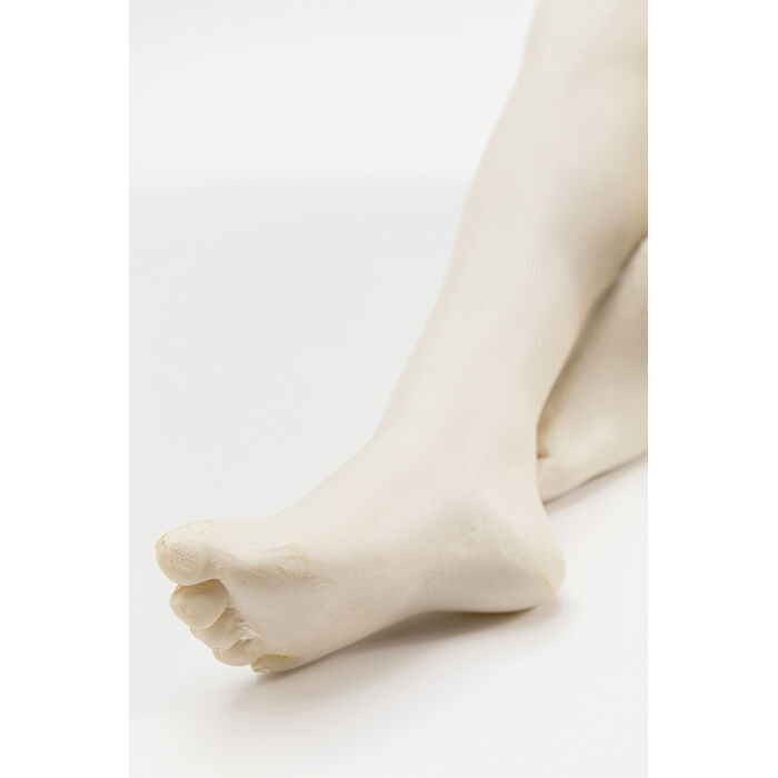 KARE Meditierender Mann Buchstütze 2 Stück – Polyresin – Beige – 190 × 220 × 135 mm