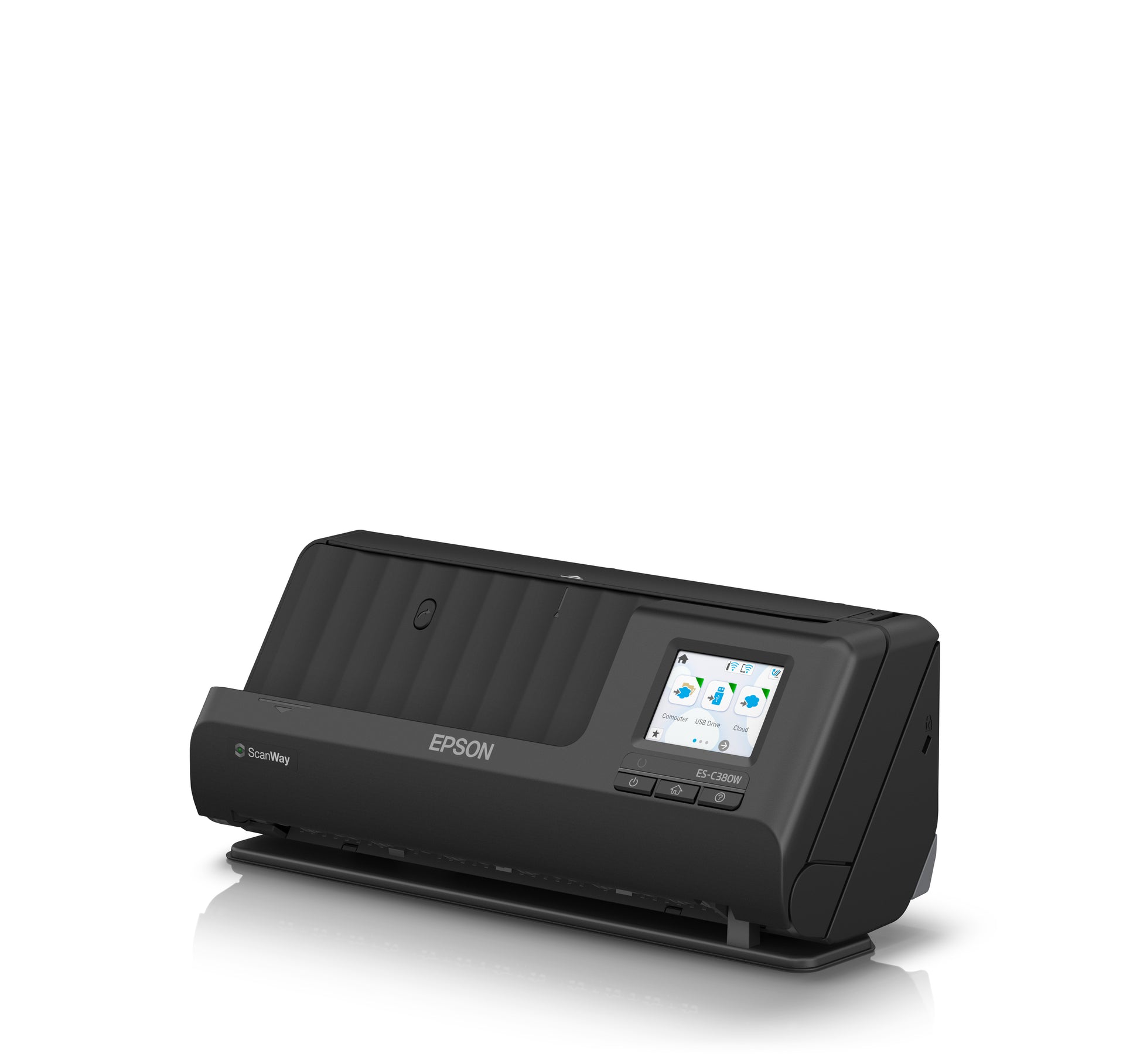 Epson Es-C380W – Dokumentenscanner, A4, Duplex, 600 dpi, ADF 20 Blatt, WLAN, USB, für Windows