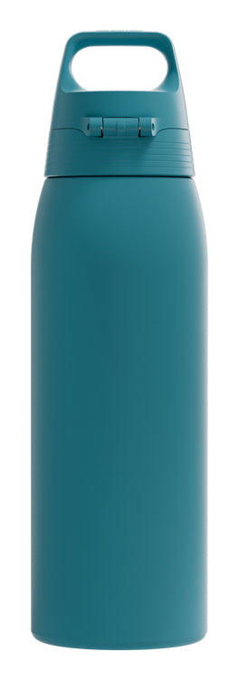 SIGG Shield One Kindertrinkflasche 1 l – Druckknopfdeckel, BPA-frei, Edelstahl
