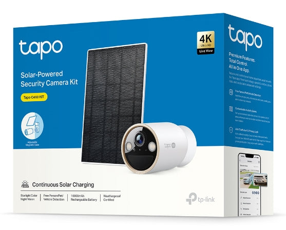 TP-Link Tapo C460 IP-Sicherheitskamera – 8 MP, 4K, IP66, Weiss