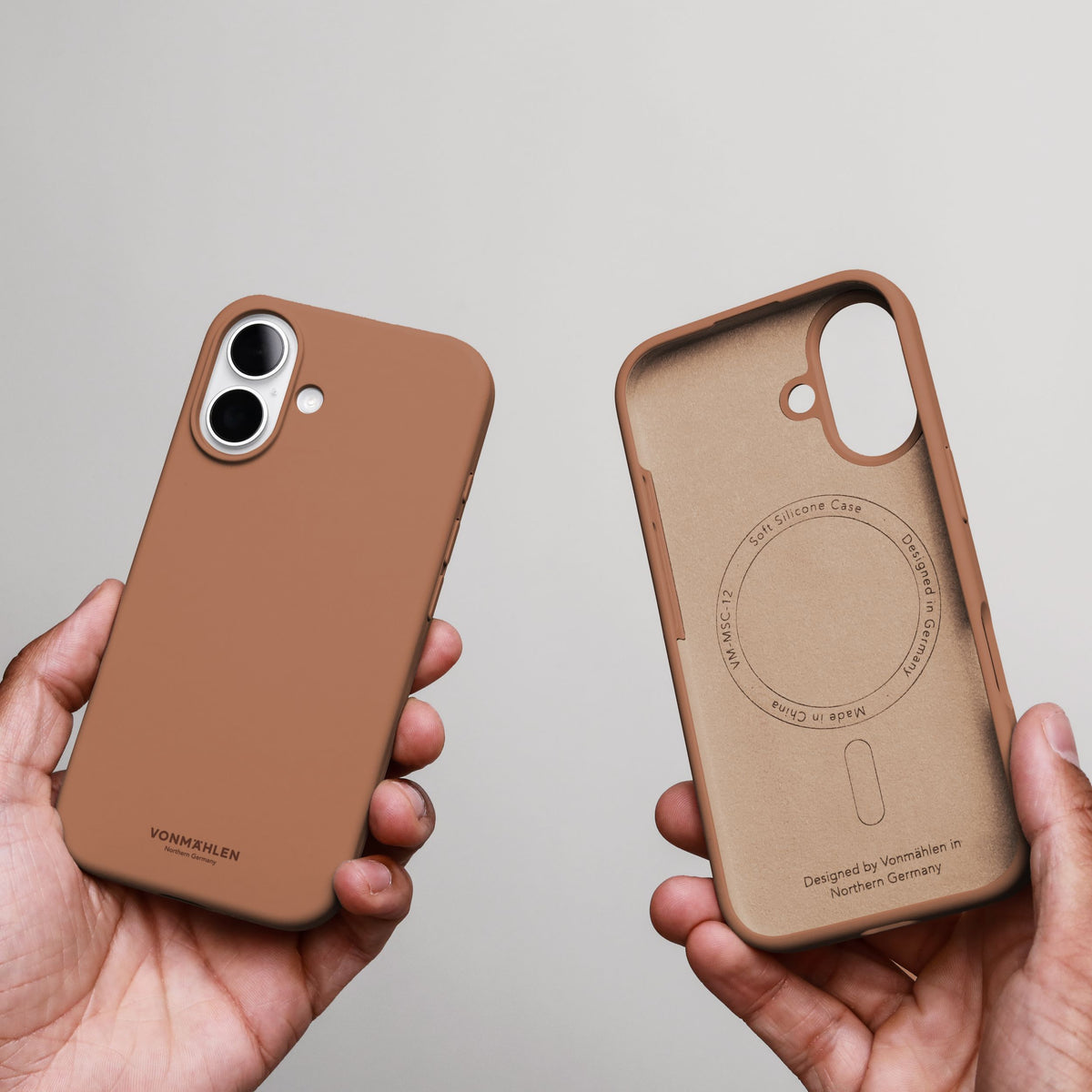 Vonmählen Backcover – für Apple iPhone 17 – braun – Silikon – MagSafe-kompatibel