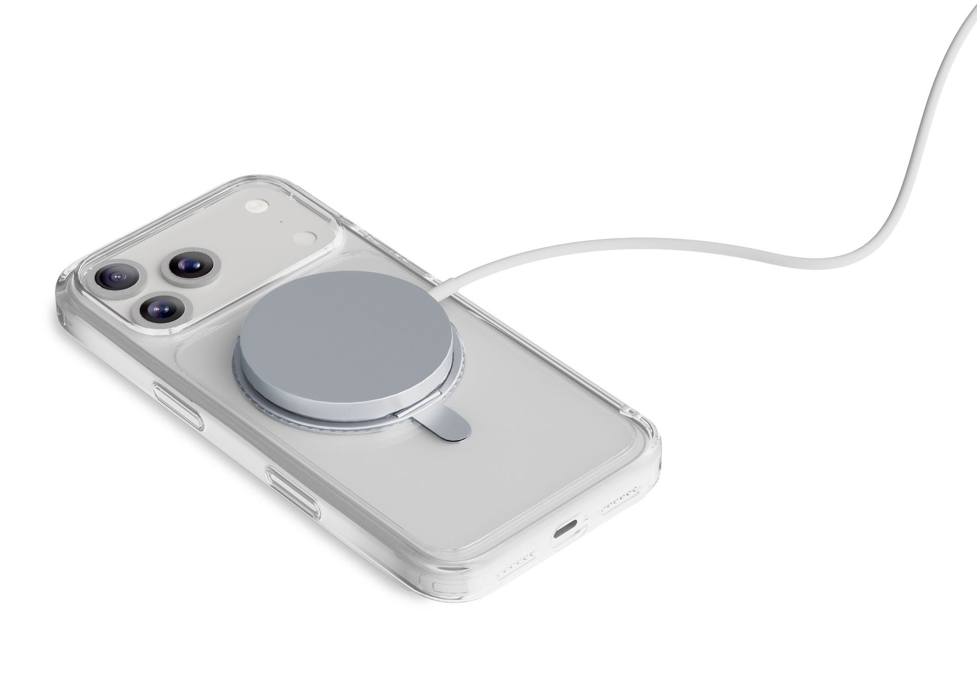 Cellularline Booklet-Hülle – für Apple iPhone 17 Pro – transparent – Kunstleder – MagSafe-kompatibel