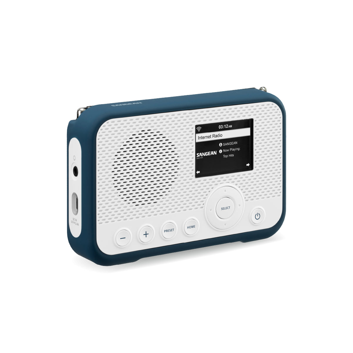 Sangean WFR-39 – Internetradio, DAB+/UKW, WLAN – Blau/Weiss