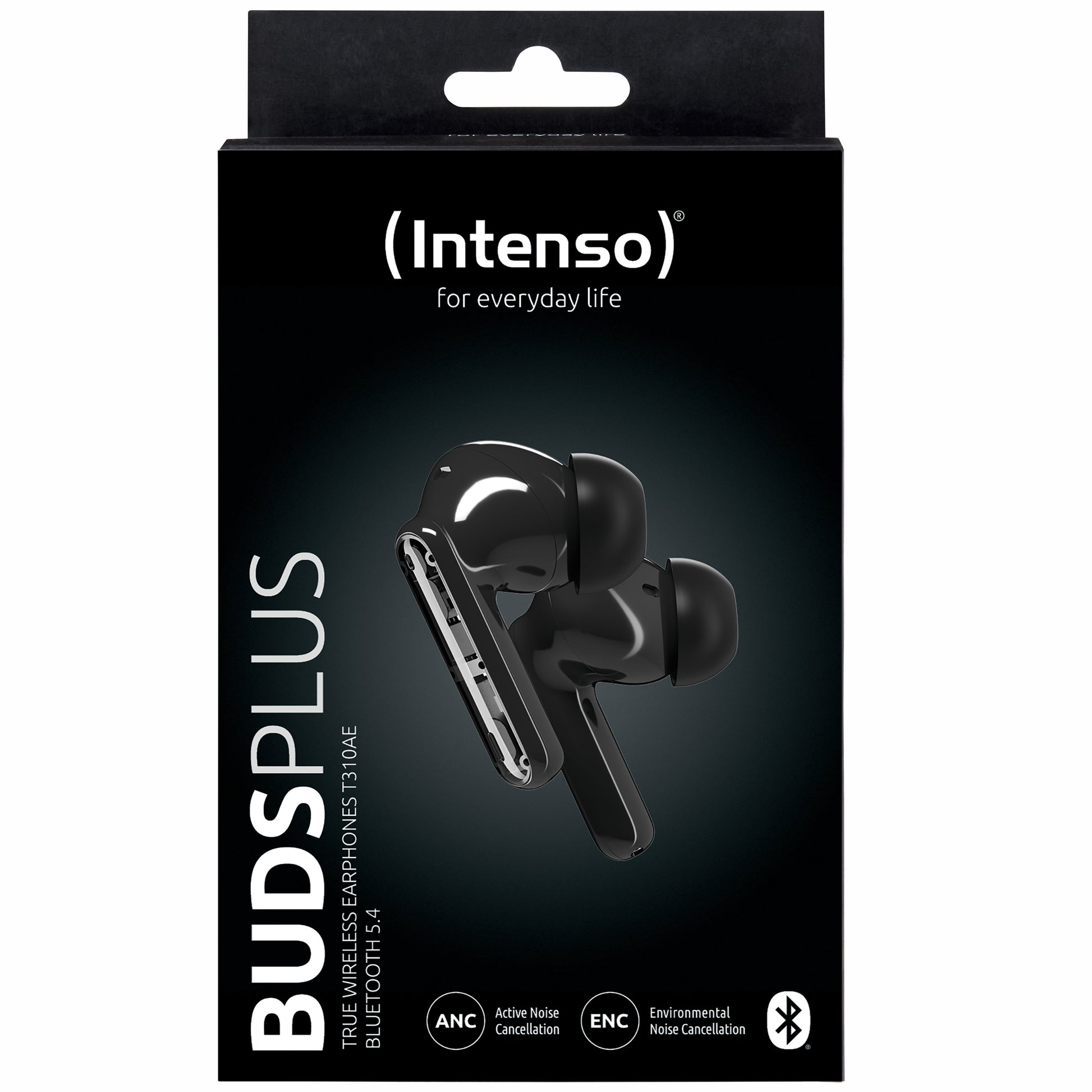 Intenso Buds Plus T310AE TWS In-Ear – ANC, mit Ladecase, Schwarz, BT 5.4