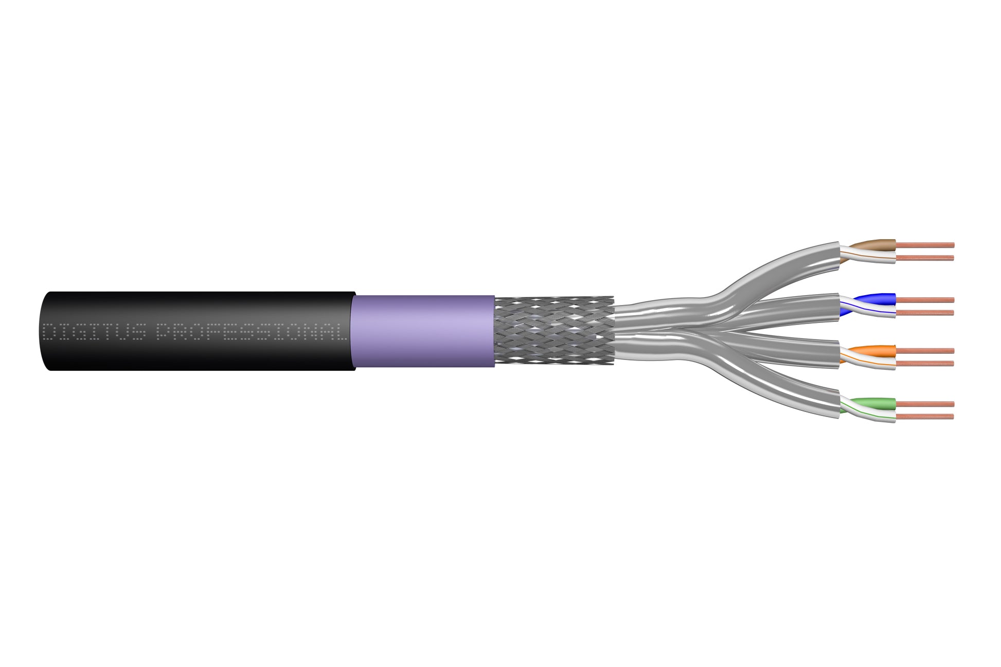 Digitus CAT 7-Kabel – 500 m – S-FTP (PIMF), 1200 MHz, PE-Mantel
