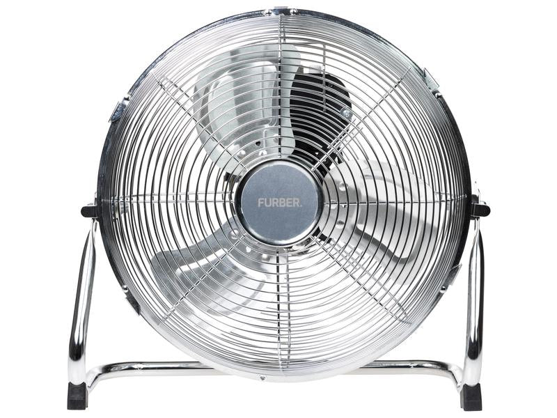 Furber. Furber Bodenventilator Vayu-Industry F01250 – 30 cm (12"), 3 Stufen, 50 W, 58 dB(A), Chrom