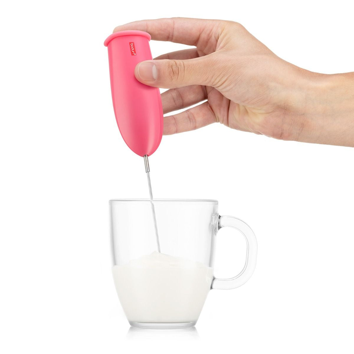 Bodum Milchschäumer-Stab 3040-539 – 2×AA – pink