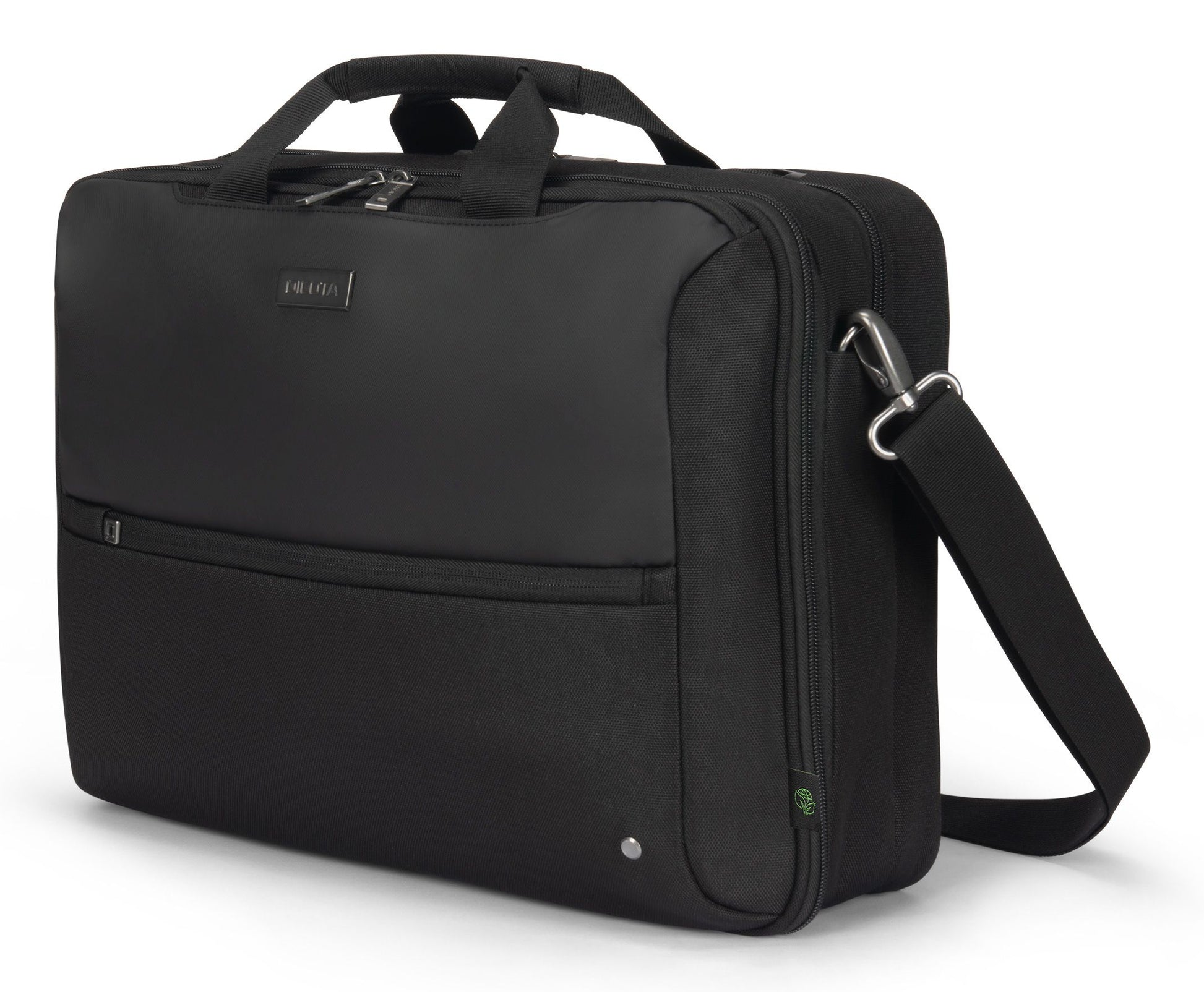 DICOTA Notebook-Tasche für Notebooks bis 16" – verschliessbar, mit Schultergurt – Schwarz