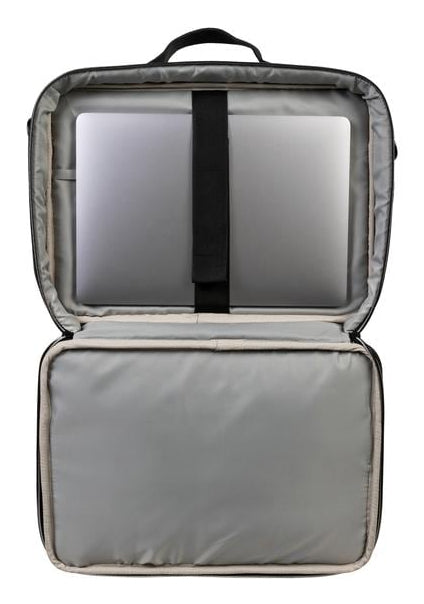 ONIT Notebook-Tasche bis 14,1" – Trolley-Band, abnehmbarer Schultergurt – Schwarz