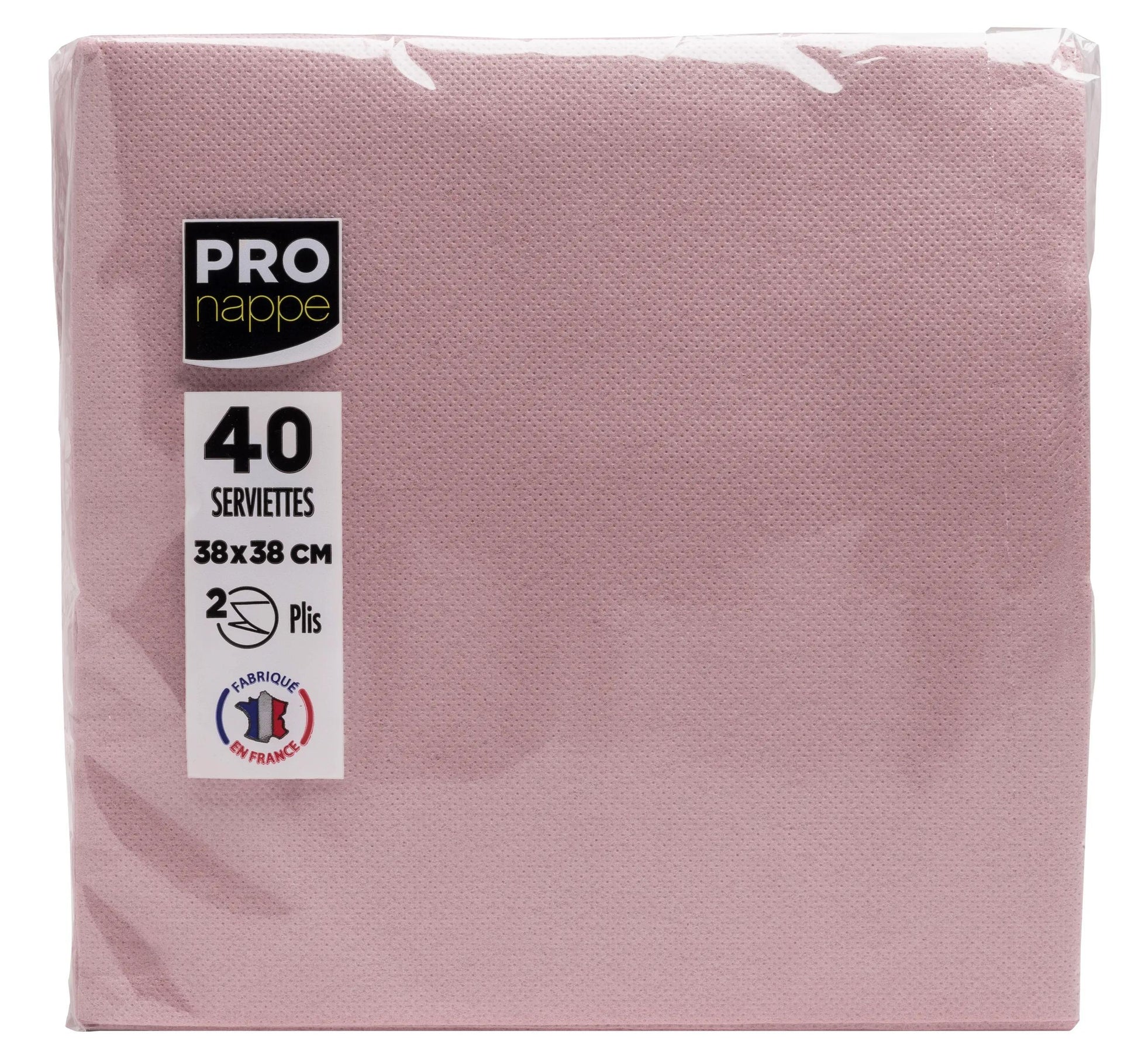 PRONAPPE Servietten – altrosa – 38 × 38 cm, 2-lagig – 40 Stück
