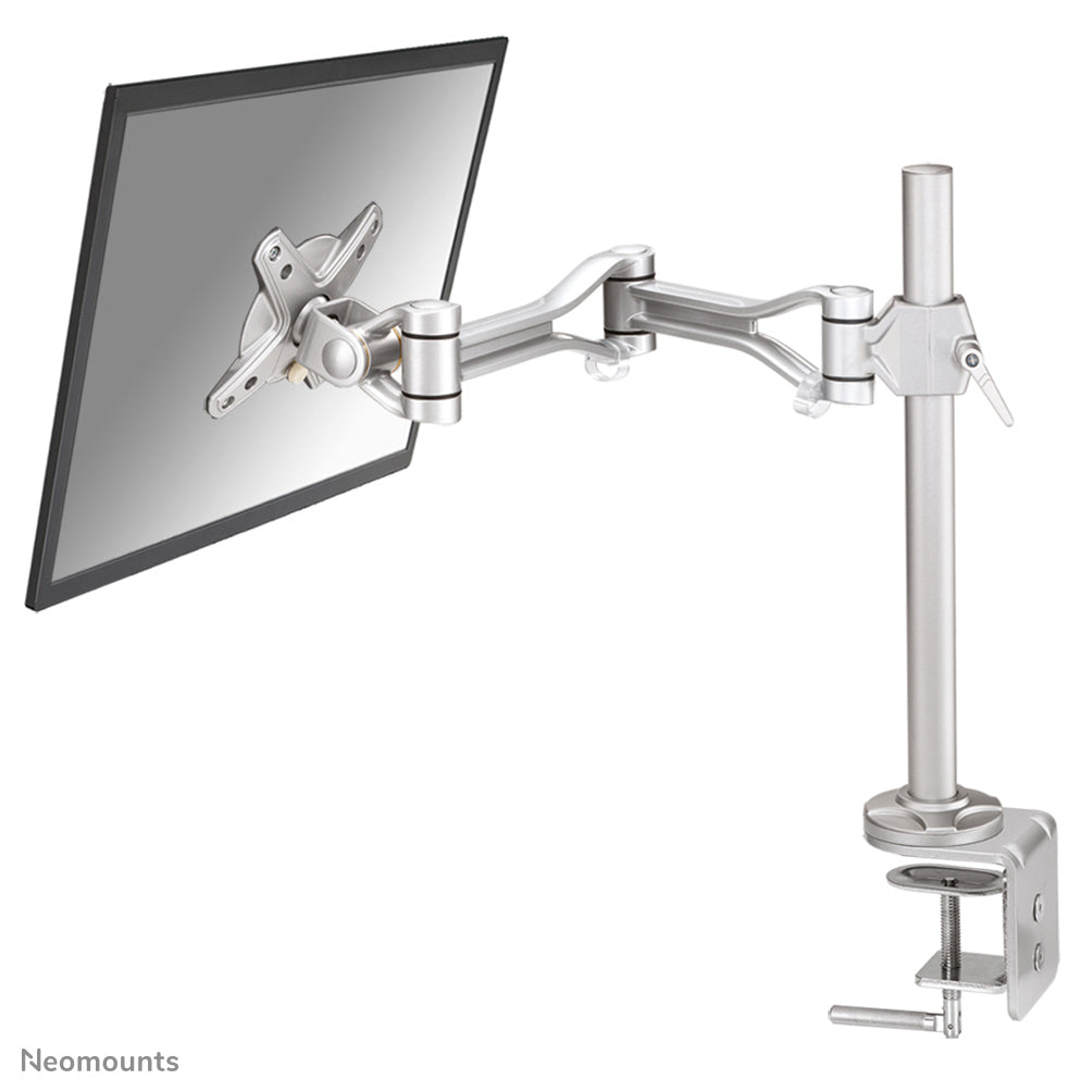 Neomounts FPMA D1030 – Tischhalterung, Tischklemme, bis 30", 10 kg, höhenverstellbar, silber