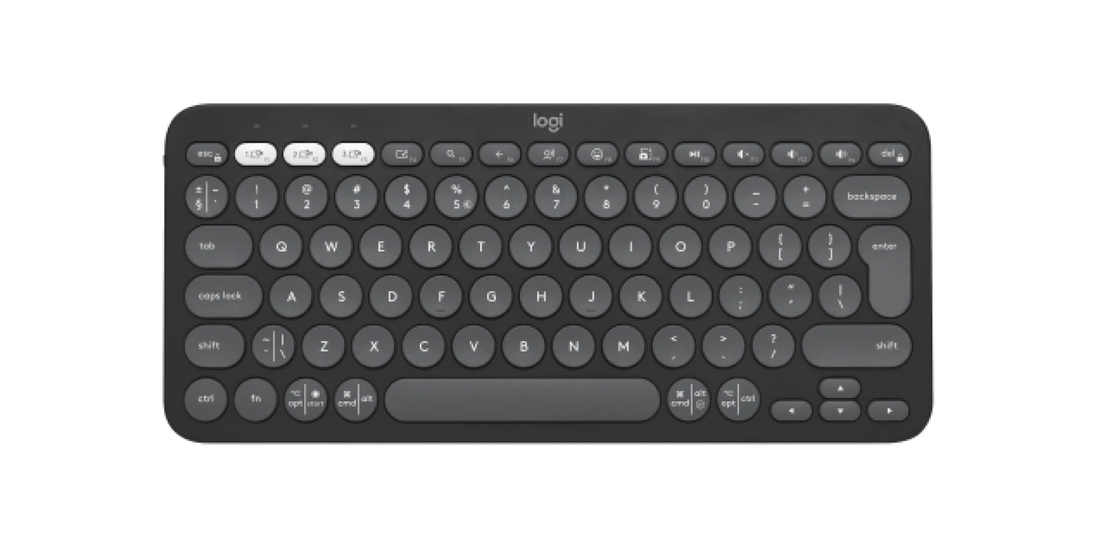 Logitech Pebble Keys 2 K380S – Tastatur, kabellos (Bluetooth), US-Layout (EN)