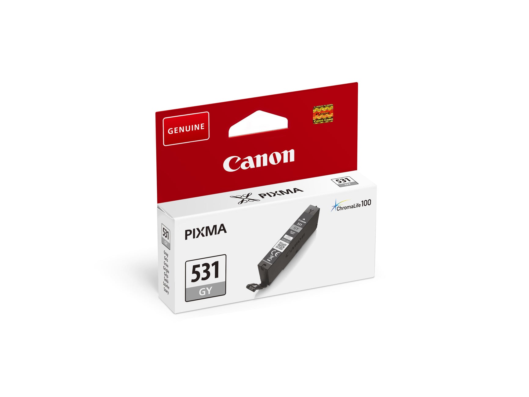 Canon Tintenpatrone CLI-531, Grau, 8,2 ml – für Tintenstrahldrucker und Multifunktionsgeräte