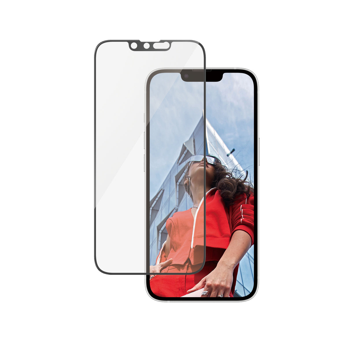 PanzerGlass Displayschutz (Panzerglas), Ultra-Wide Fit – für iPhone 13/13 Pro/14 u. a. – mit Applikator