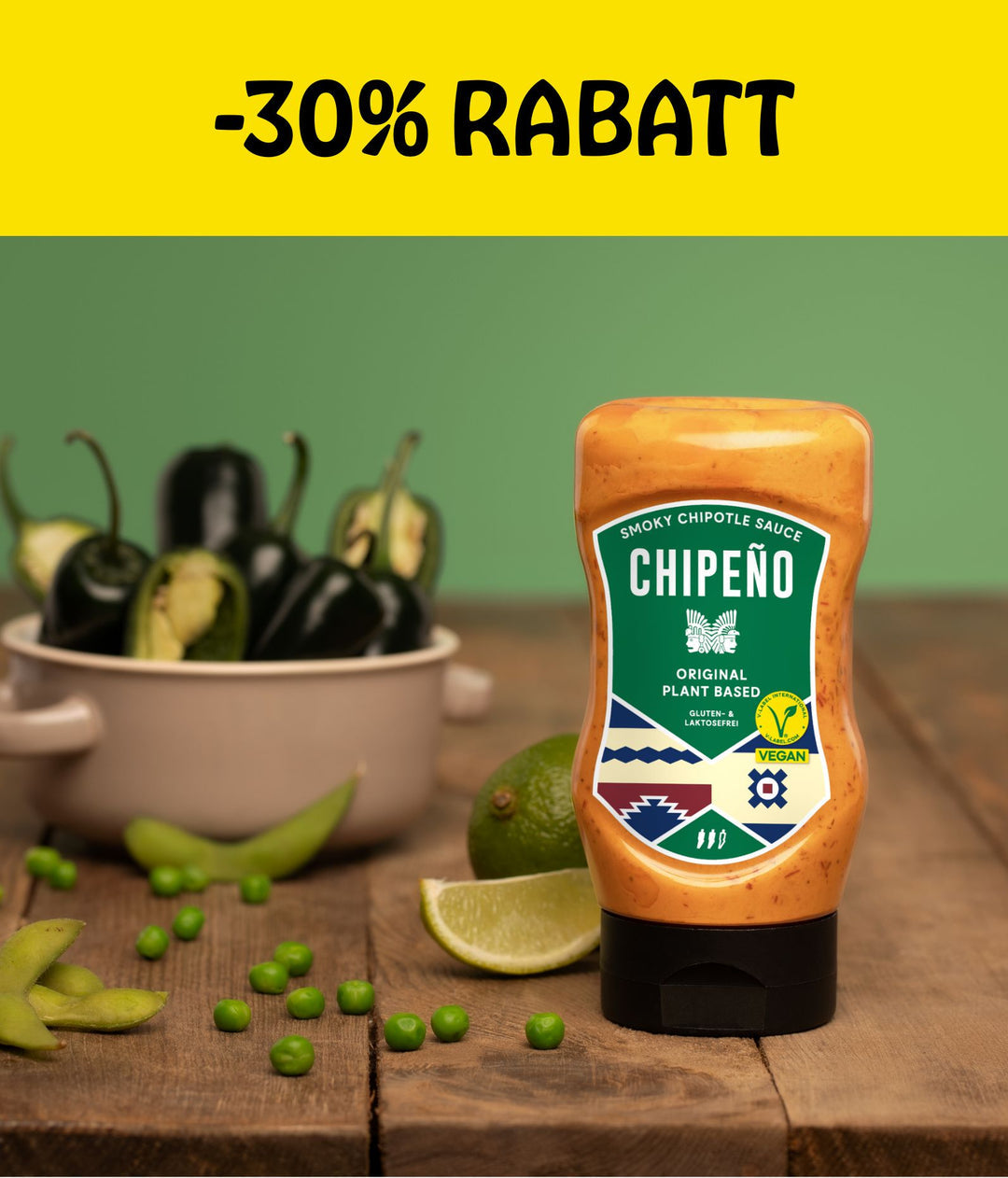 Chipeno Rauchige vegane Chilisauce – 300 ml