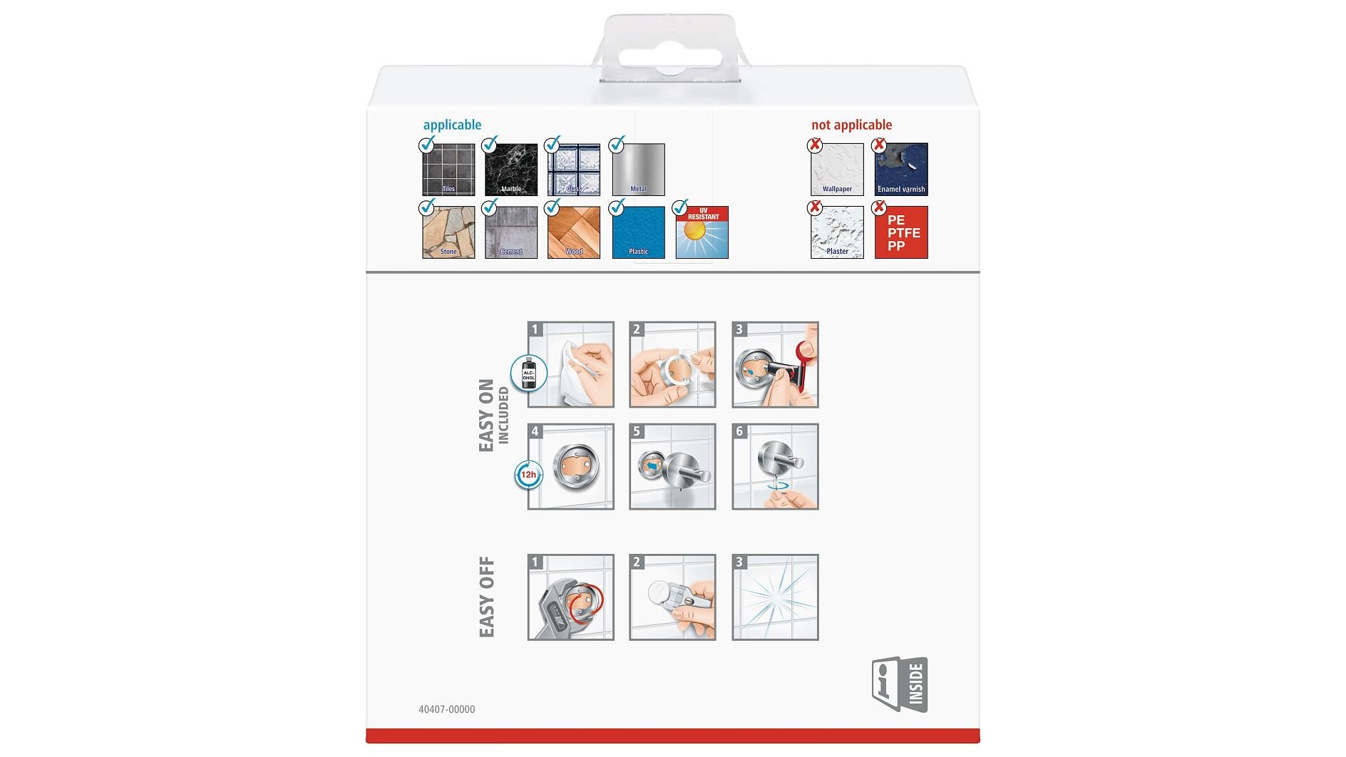 TESA DELUXXE Handtuchring – Wandmontage – 18,4 × 15,6 cm – Chrom – Metall
