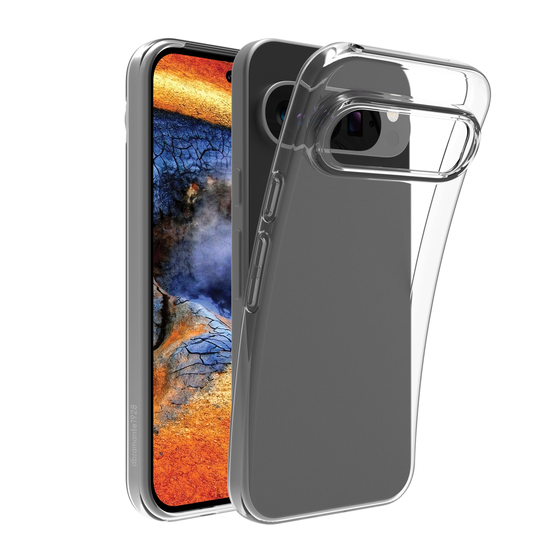 dbramante1928 Backcover – für Google Pixel 9 / 9 Pro, Kunststoff, transparent, bis 1,2 m sturzsicher