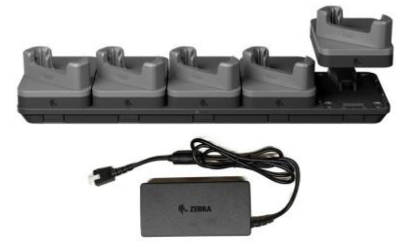 Zebra Ladestation, 5-fach, für TC701, Schwarz/Grau, 1 Stück