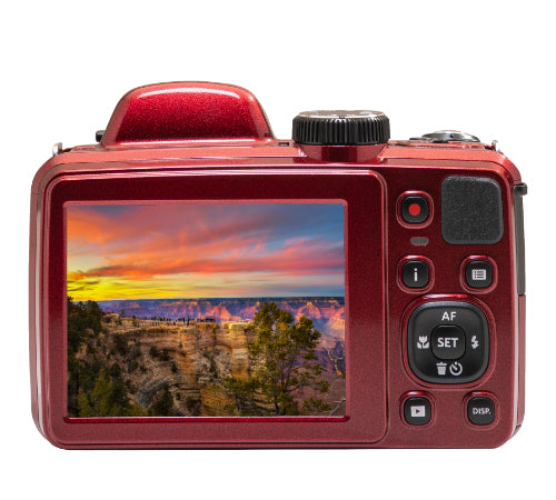 Kodak Pixpro AZ425 – Bridgekamera, 42× optischer Zoom, 20,7 MP 1/2,3", 1080p, Rot