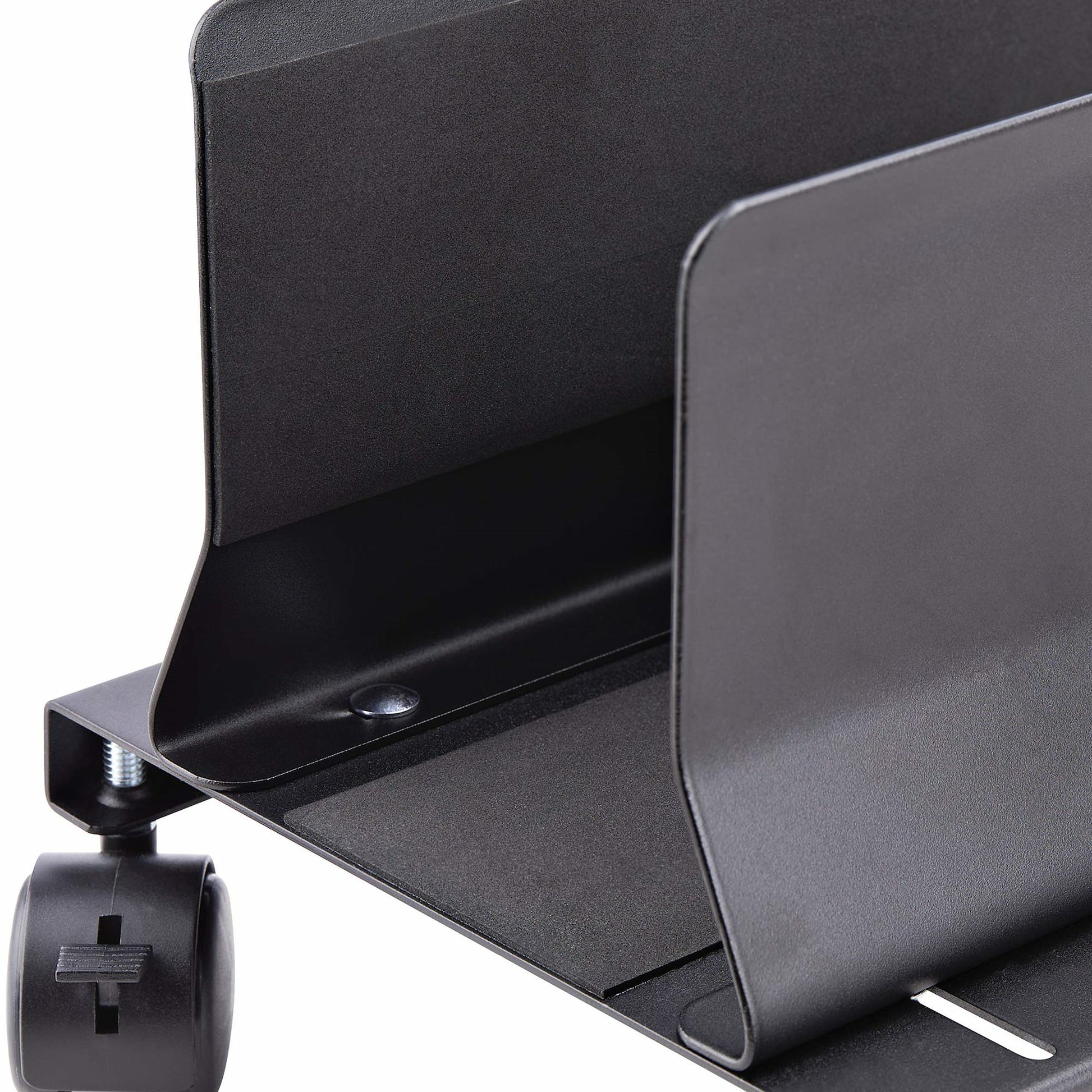 StarTech.com Gerätewagen – für Tower – 21 kg Tragkraft, einstellbare Breite 132–220 mm, 4 Rollen – Schwarz