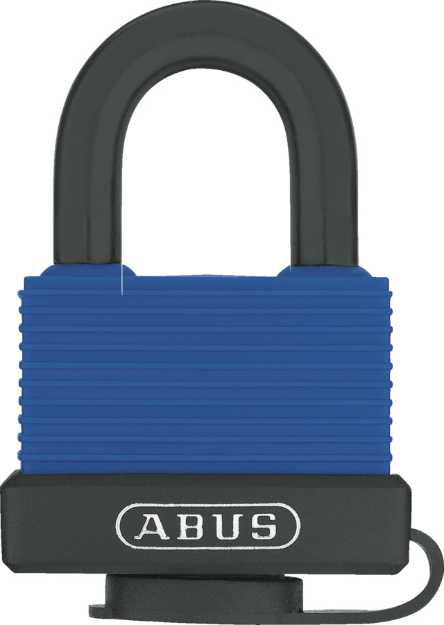 ABUS 70IB/45 vs. Mechanisches Vorhängeschloss – Messing, Bügel 24×20 mm, Ø8 mm, Aussen, Blau
