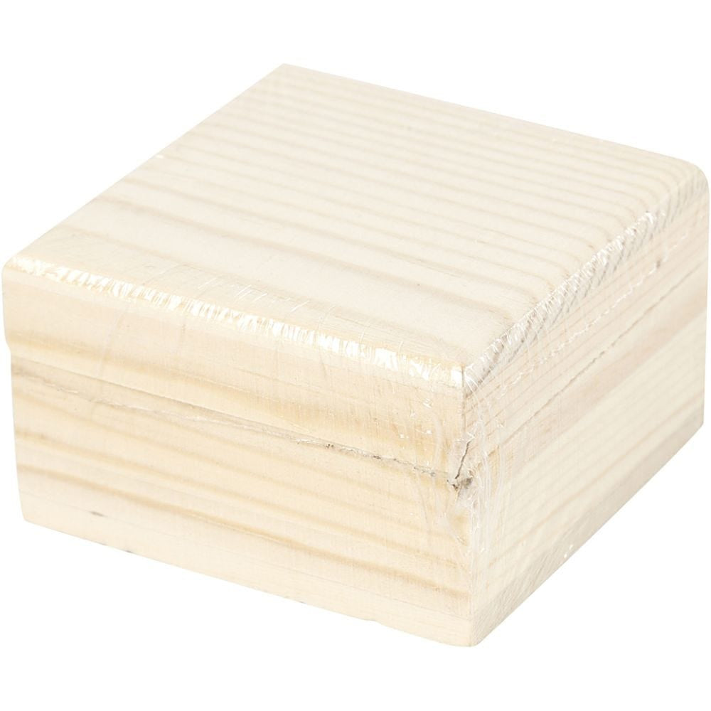 Creativ Company Schmuckkästchen – Holz – Natur – 60 × 35 × 60 mm