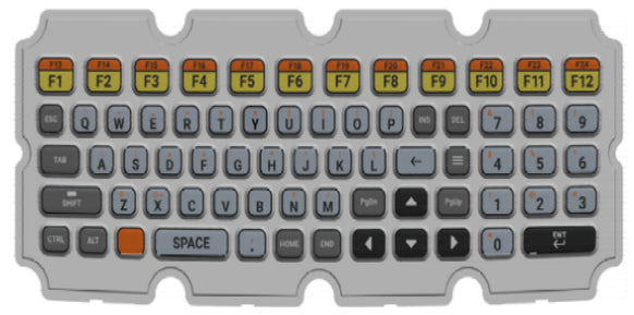 Zebra VH10 – Ersatz-Elastomer für USB-Tastatur – Mehrfarbig