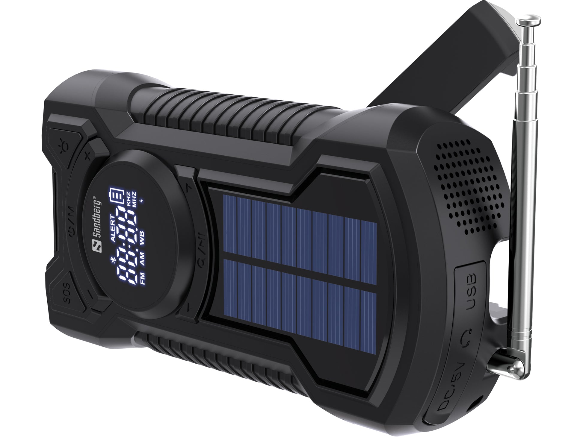 Sandberg Survivor Radio All-in-1 5000 – DAB-/Internetradio – Portabel – AM, FM, Bluetooth, 5000 mAh Akku