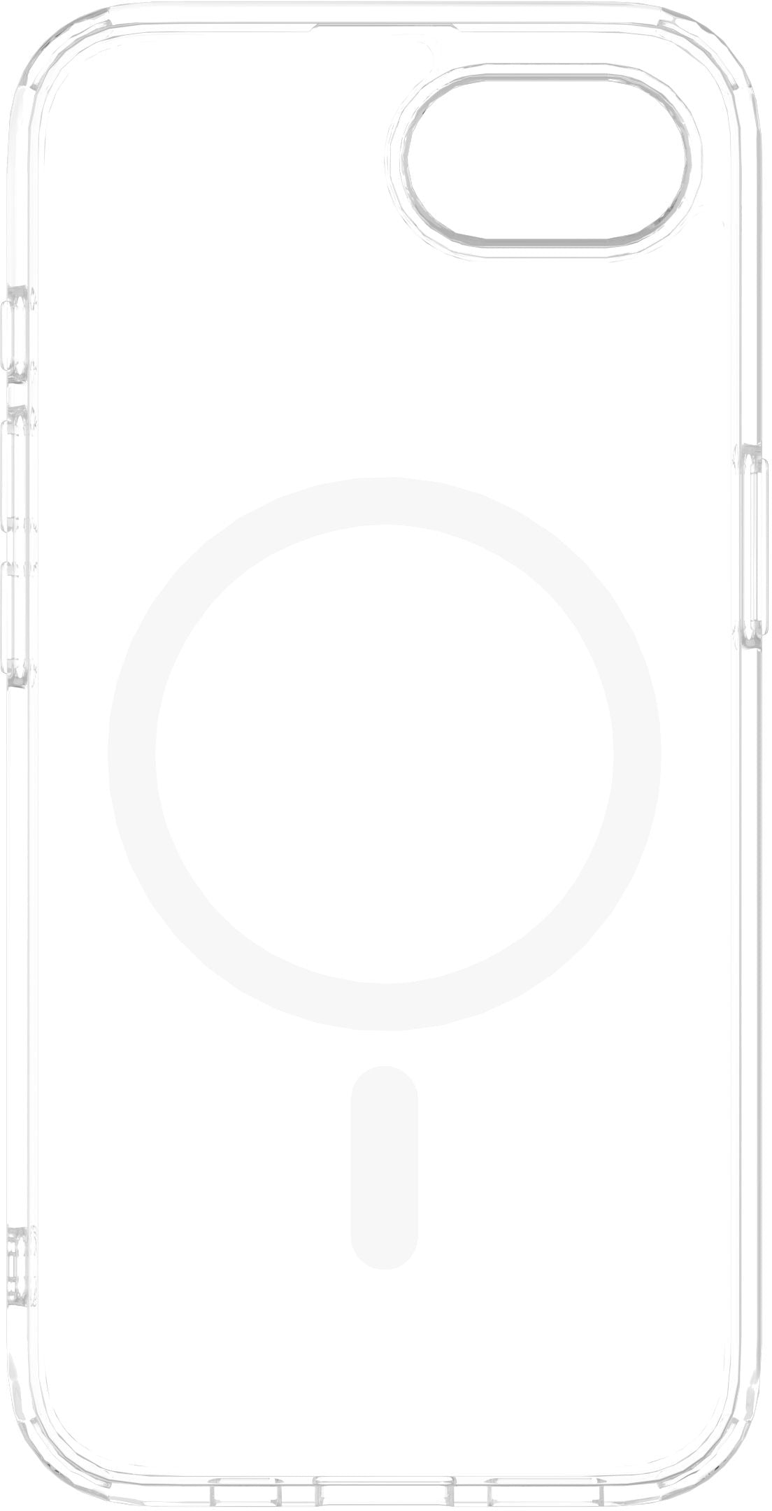 eSTUFF INFINITE OSLO Backcover – für Apple iPhone, MagSafe, PC+TPU, Transparent