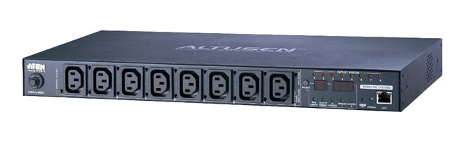 ATEN PE6108 – Rack-PDU geschaltet, gemessen, einphasig, 8× IEC C13, 10 A, Stecker IEC C14, 1U horizontal, 2,3 kW