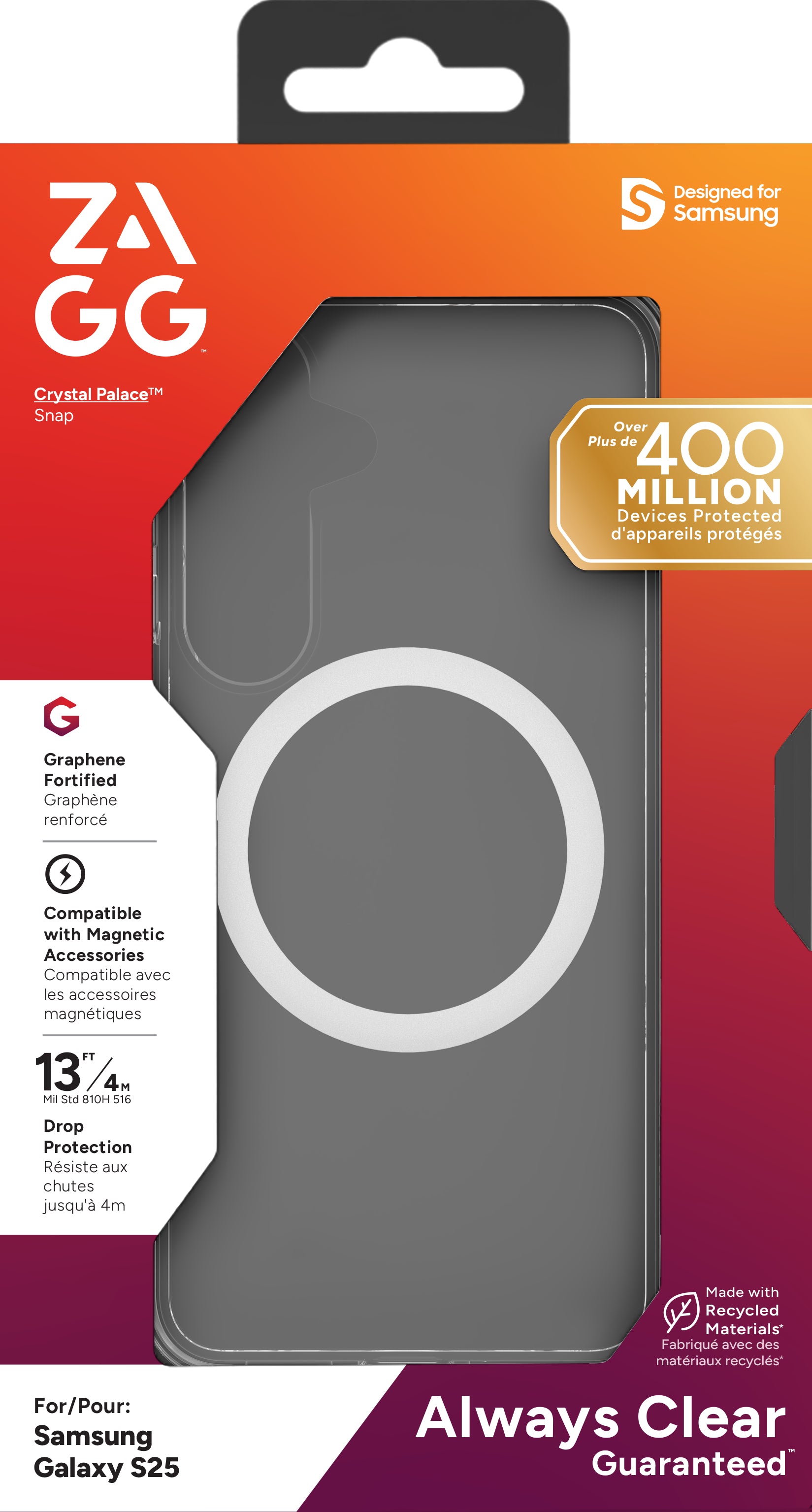 ZAGG Backcover Crystal Palace Snap – für Samsung Galaxy S25