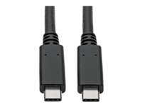 Tripp Lite USB-C auf USB-C Kabel – USB 3.2 Gen 2 (10 Gbit/s) – 0,91 m – USB-IF zertifiziert, PVC – Schwarz