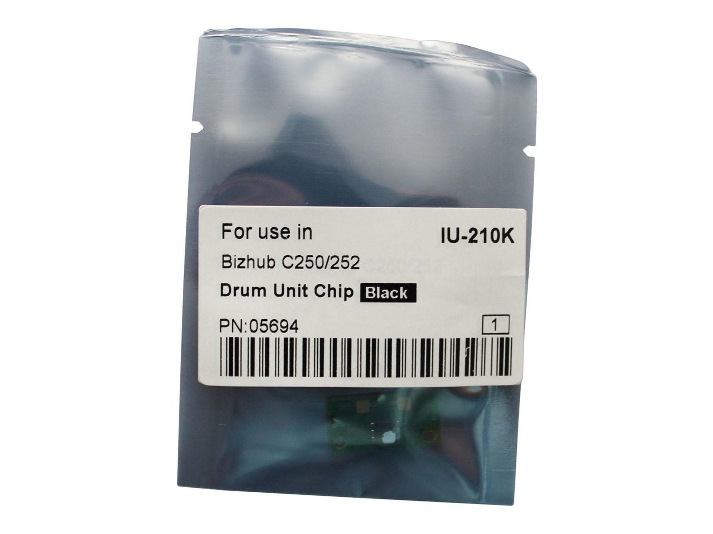 CoreParts Trommel-Chip, schwarz – für Konica Minolta bizhub C250/C252