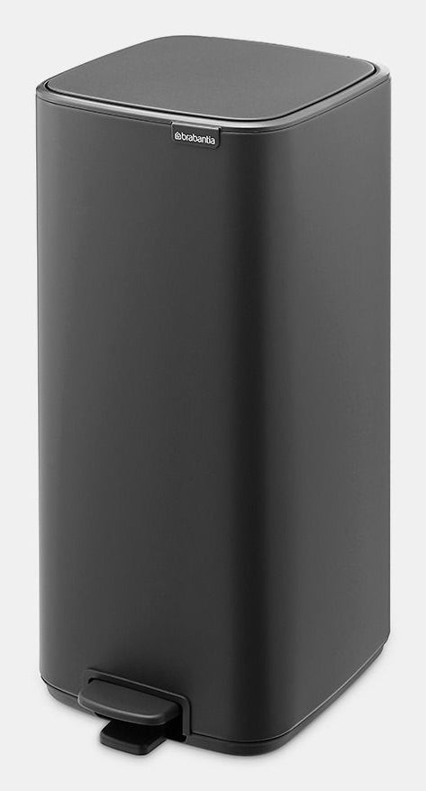 Brabantia Papierkorb – 30 l – Stahl, Anthrazit – B × H 288 × 647 mm