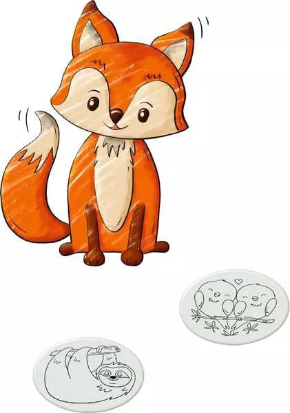 Ravensburger Zeichenset für Kinder – Panda, sortiert, 10 Zeichenblätter, 105 × 210 mm
