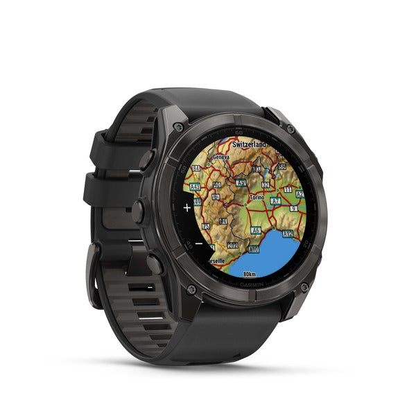 Garmin Fenix 8 AMOLED Sapphire – GPS-Smartwatch – 51 mm, 1,4", GPS, WLAN, Saphirglas, 100 m, Schwarz